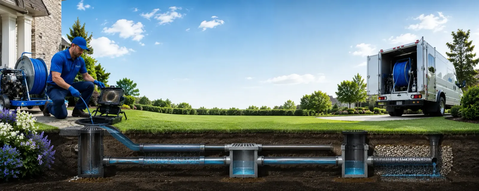 Outdoor drain cleaning information for Fayetteville, TX